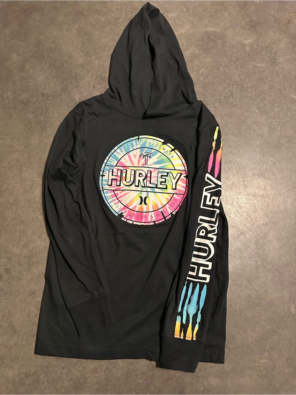 Hurley Girls T-Shirt Hoodie size M